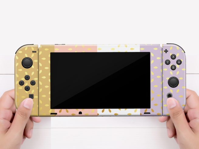 Nintendo Switch Gold Pastel Skin