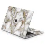MARBLE WITH GOLD MACBOOK SKIN