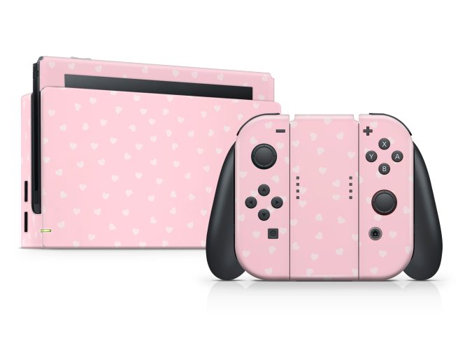 Nintendo Switch Pink Hearts Skin