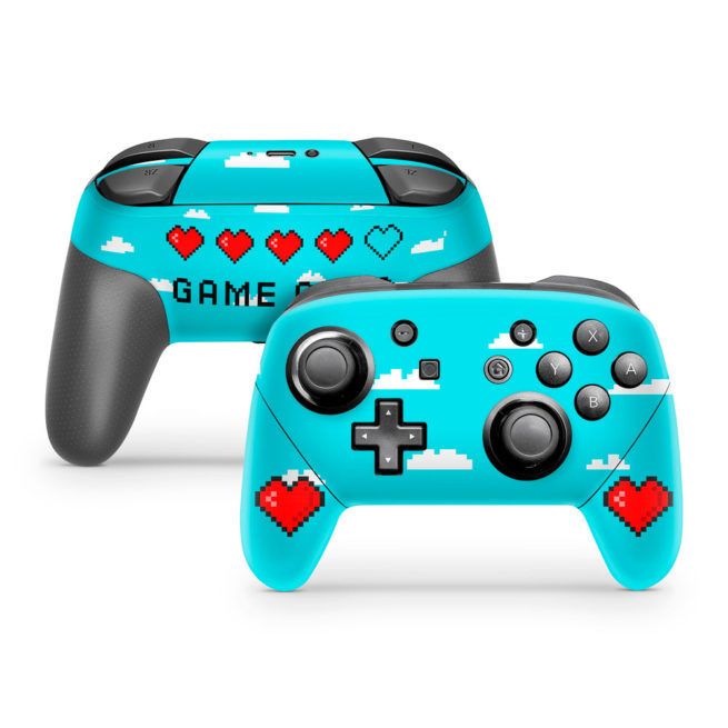 GAME OVER NINTENDO SWITCH PRO CONTROLLER SKIN