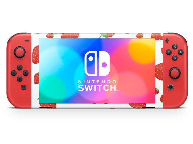 Nintendo Switch OLED Sweet Strawberry Skin
