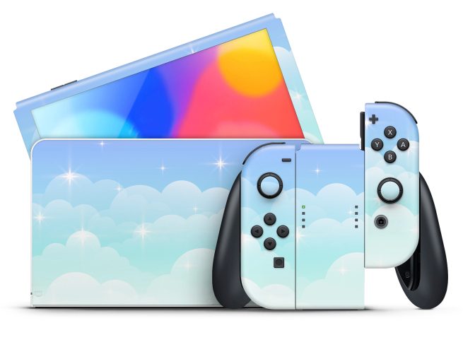 Nintendo Switch OLED Magical Clouds Skin