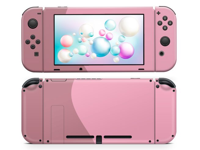 Nintendo Switch Pink Lipstick Skin