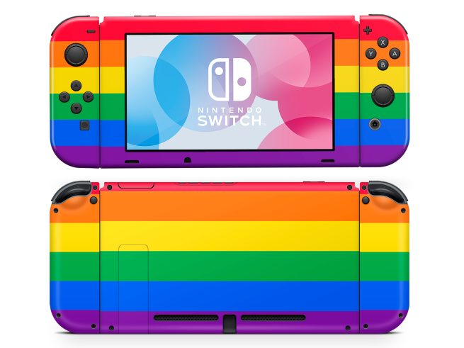 Nintendo Switch Rainbow Skin