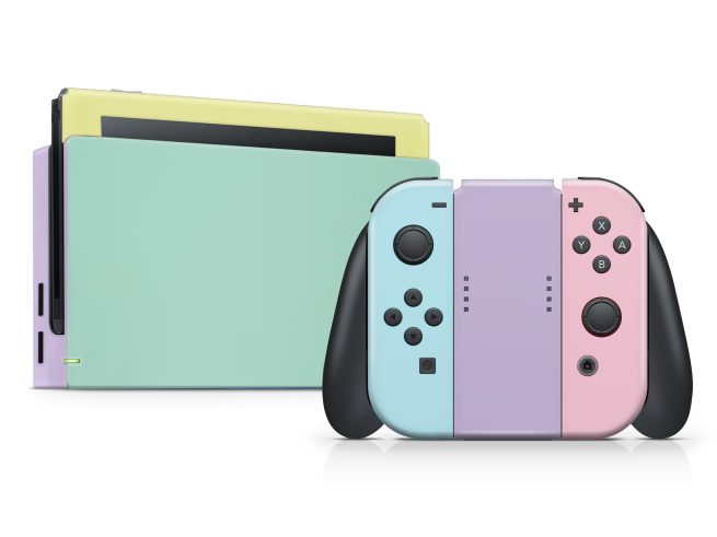 Nintendo Switch Retro Pastel Colors Skin