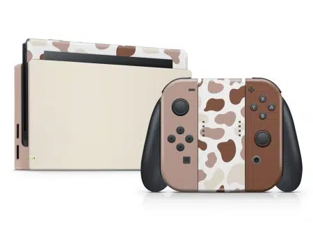 Nintendo Switch Cappuccino Cow Print Skin