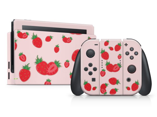 Nintendo Switch Cute Strawberry Skin