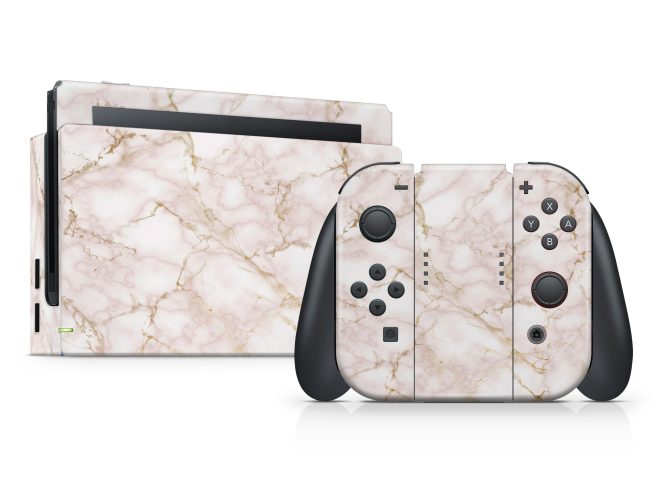 Nintendo Switch Rose Marble Skin