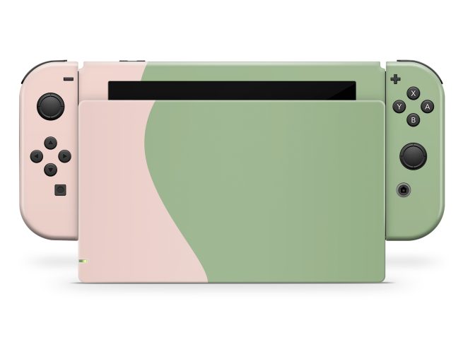 Nintendo Switch Two Tone Sage & Cream Skin