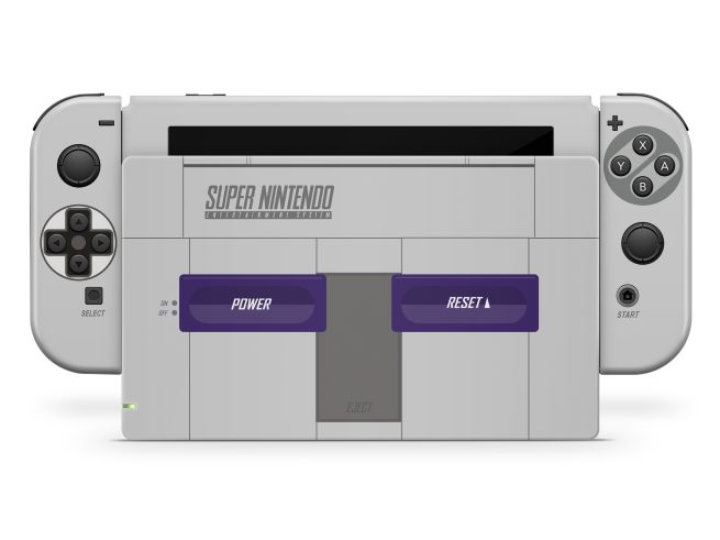 Nintendo Switch Retro Super Nintendo Skin