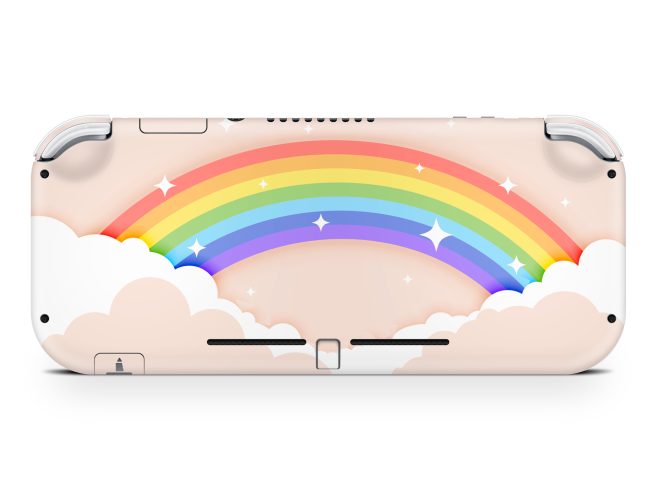 Nintendo Switch Lite Rainbow Clouds Skin