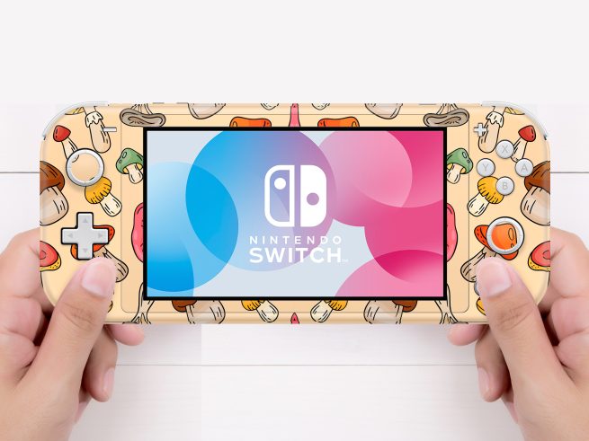 Nintendo Switch Lite Mushrooms Skin