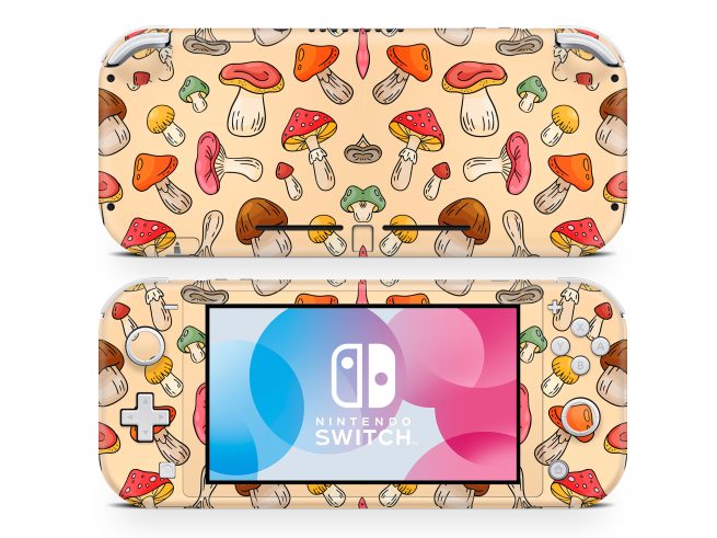 Nintendo Switch Lite Mushrooms Skin