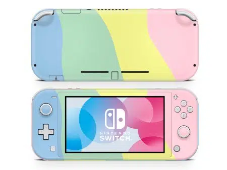 Nintendo Switch Lite Rainbow Waves Skin