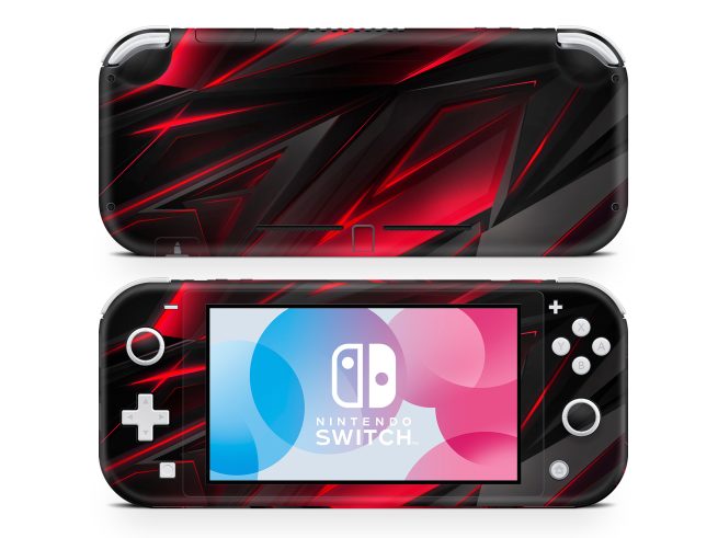 Nintendo Switch Lite Red Polygon Skin
