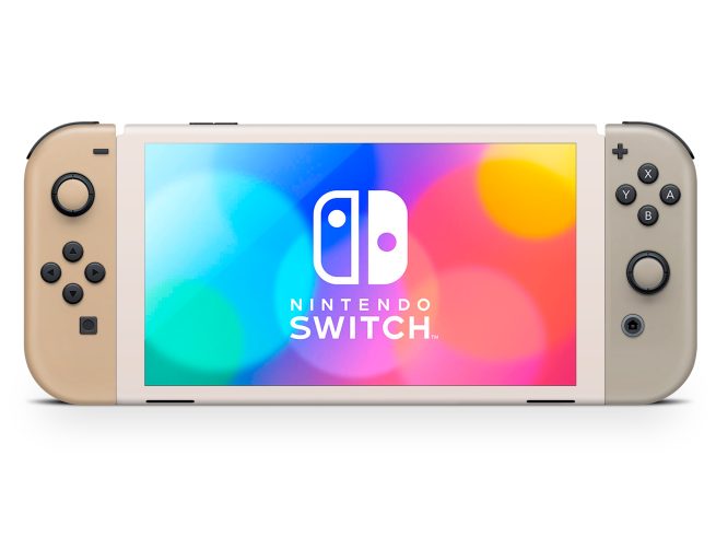 Nintendo Switch OLED Beige Pastel Skin