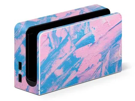 NINTENDO SWITCH OLED DOCK ABSTRACT PAINT NO LOGO
