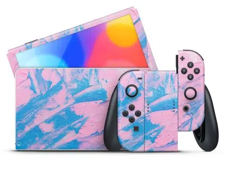 ABSTRACT PAINTING NINTENDO SWITCH OLED SKIN