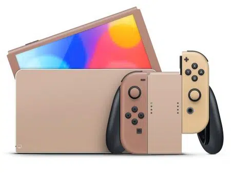 Nintendo Switch OLED Mocha & Latte Skin