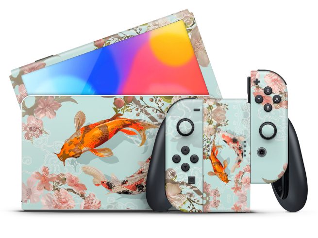 Nintendo Switch OLED Koi Fish Skin
