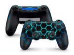 PlayStation 4 Blue Hexagon Skin