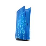 PS5 SKIN - BLUE MATRIX - FULL WRAP VINYL STICKER