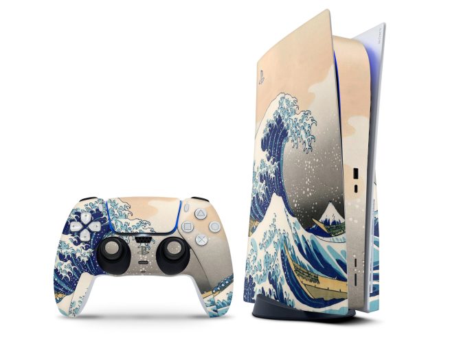 PlayStation 5 Wave Off Kanagawa Skin