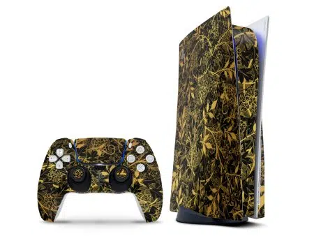 PlayStation 5 Gold Botanical Skin