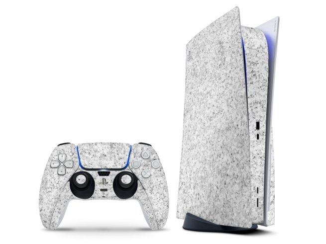 PlayStation 5 White Granit Skin
