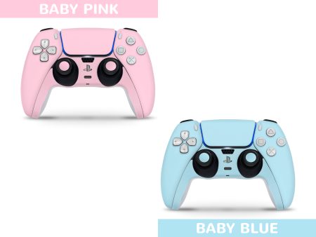 PS5 CONTROLLER SKIN BABY PINK BABY BLUE