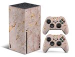PINK MARBLE WITH GOLD XBOX SERIES X SKIN
