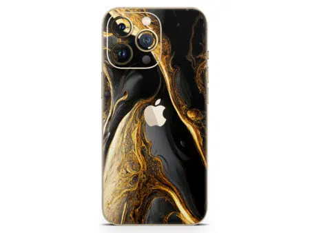 iPhone Gold Marble Skin